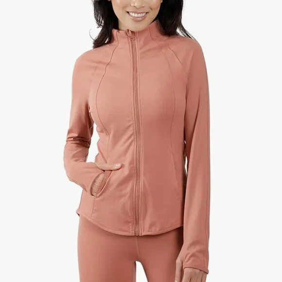 🏋Yogalicious Womens Ultra Soft Lightweight Full Zip With Pockets -Purple(NWT)🏋 - Picture 5 of 6